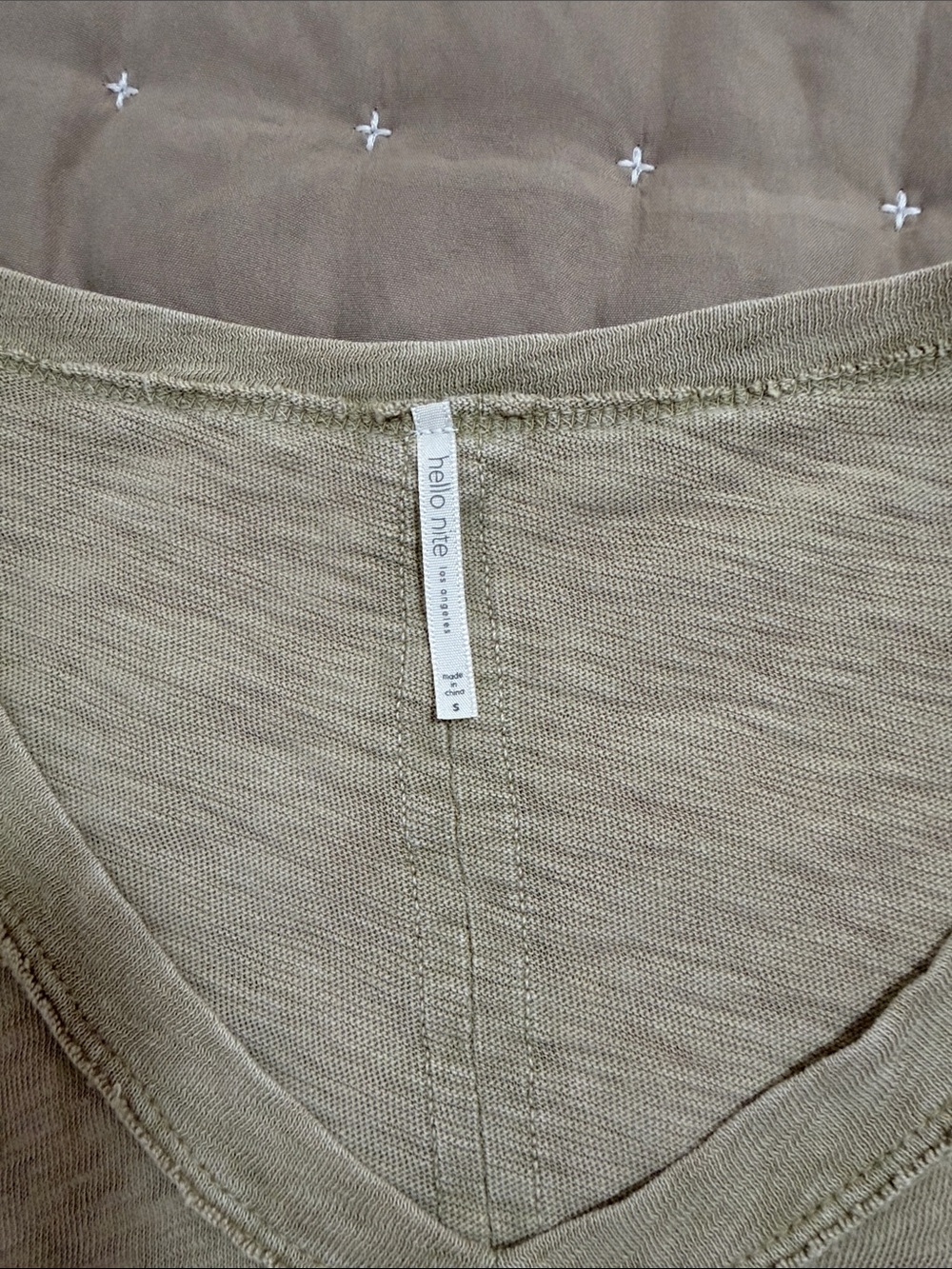 NWOT Hello Nite V-Neck Tee - Picture 3 of 5